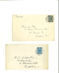 Stamp of Ireland » 1922-49 Dublin Government Printing Works Issues 1932 Eucharistic Congress set of two, both tied by