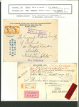 Stamp of Ireland » Incoming Mail China & Japan: 1929-33 Two scarce incoming usages, 1929 printed matter from Peking via Siberia to the League of Nations Society of Ireland and 1933 registered insured envelope from Kobe to Dublin, with Valeur declarée la
