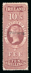 Stamp of Ireland » Revenues & Fiscals 1867-1985 Attractive, mixed, varied and interesting accumulation of revenues with Specimen ovpts, unused, used and used on documents, showing Admiralty Court, Chancery Court, Dog Licence, Petty Sessions, Records Ireland,