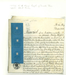 Stamp of Ireland » Revenues & Fiscals » Embossed Stamp Duty 1838-1919 Old-time attractive collection of 67 documents and 10 fragments neatly mounted on pages and housed in album, showing embossed impressions without colour, in red and on blue paper, with values from 2d to 8s, inc