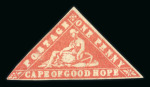 Stamp of South Africa » <mark>Cape</mark> <mark>of</mark> <mark>Good</mark> <mark>Hope</mark> 1861 "Woodblock" 1d. vermilion, a lovely mint example