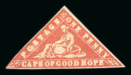Stamp of South Africa » Cape of Good Hope 1861 "Woodblock" 1d. vermilion, a lovely mint example