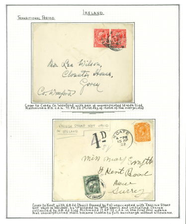 Stamp of Ireland » Political & Transitional Periods » The Consequences of Transition - February 17, 1922 to March 31, 1922 1922-31 Transition period and later usages of both