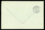 Stamp of Italy » Italy and Areas Collections and Lots 1944, two letters bearing Campione D'Italia 1944 0.05 fr-1 fr.