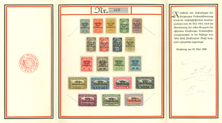 Stamp of Austria » Local Issues Austria Österreich Lokalausg. Salzburg Gedenkblatt