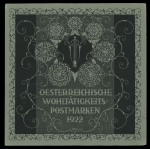 Stamp of Austria » 1st. Republic Austria Österreich 1923 Landeshauptstädte Japanpapierproben in Mappe