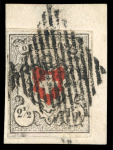 Stamp of Switzerland / Schweiz » Orts-Post und Poste Locale 1850, Orts-Post ohne Kreuzeinfassung auf kleinem Briefstück