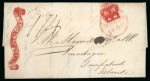 Stamp of Ireland » Pre-Stamp Postal History » Independant Post Office Period - 1784-1831 1830 (30.6) Folded entire sent from London via Dublin