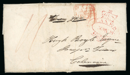 Stamp of Ireland » Pre-Stamp Postal History » Independant Post Office Period - 1784-1831 1820 (30.5) Folded entire from the Dublin Excise Office