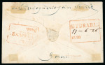 Stamp of India » 1854 Lithographs 1856 two covers from the same correspondence