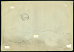 Stamp of Switzerland / Schweiz » Rayonmarken » Rayon III (grosse Ziffer) 1854, Rayon III, grosse Wertziffern, auf Umschlag « Prozessakten »