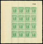 Stamp of Indian States » Morvi 1935-48 Morvi Press Prtg perf. 11 mint n.h. complete sheets of 3p (SG16), 6p (SG17) and 1 anna (SG19)