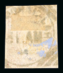 Stamp of Indian States » Nandgaon 1893-94 1/2 anna green and 2 annas red stamps printed apart, both used