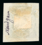 Stamp of Indian States » Nandgaon 1893-94 1/2 anna green, with wavy lines between, showing variety last character in top line omitted (R 4/3), unused