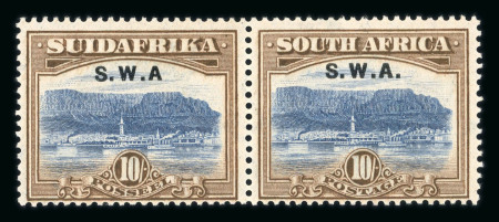 Stamp of South West Africa SWA 1927-30 10/- pictorial missing stop mnh