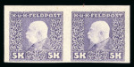 Stamp of Austria » Field Post - General Issues Austria Österreich Feldpost 1915-17