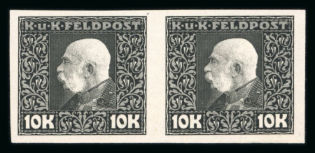 Stamp of Austria » Field Post - General Issues Austria Österreich Feldpost II, 1915-17 Schwarzdrucke