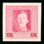 Stamp of Austria » Field Post - General Issues Austria Österreich 1917-18 Feldpost III Farbproben