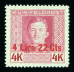 Stamp of Austria » Field Post Italy Austria ÖSTERREICH Feldpost Italien 1918
