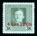 Stamp of Austria » Field Post Italy Austria Österreich Feldpost Italien 1918