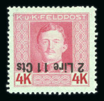 Stamp of Austria » Field Post Italy Austria Österreich Feldpost Italien 1918