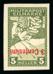 Stamp of Austria » Field Post Italy Austria Österreich Feldpost Italien 1918 Eilmarken