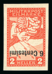 Stamp of Austria » Field Post Italy Austria Österreich Feldpost Italien 1918 Eilmarken