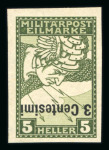 Stamp of Austria » Field Post Italy Austria Österreich Feldpost Italien 1918 Eilmarken