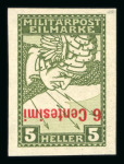 Stamp of Austria » Field Post Italy Austria Österreich Feldpost Italien 1918 Eilmarken
