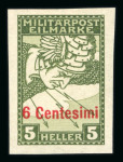 Stamp of Austria » Field Post Italy Austria Österreich Feldpost Italien 1918 Eilmarken