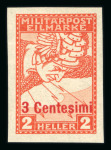 Stamp of Austria » Field Post Italy Austria Österreich Feldpost Italien 1918 Eilmarken
