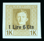 Stamp of Austria » Field Post Italy Austria Österreich Feldpost Italien 1918-19 NICHT VERAUSGABT