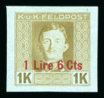Stamp of Austria » Field Post Italy Austria Österreich Feldpost Italien 1918-19 NICHT VERAUSGABT