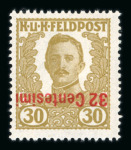 Stamp of Austria » Field Post Italy Austria Österreich Feldpost Italien 1918-19 NICHT VERAUSGABT