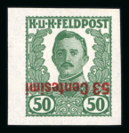 Stamp of Austria » Field Post Italy Austria Österreich Feldpost Italien 1918-19 NICHT VERAUSGABT