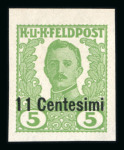 Stamp of Austria » Field Post Italy Austria Österreich Feldpost Italien 1918-19 NICHT VERAUSGABT