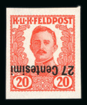 Stamp of Austria » Field Post Italy Austria Österreich Feldpost Italien 1918-19 NICHT VERAUSGABT