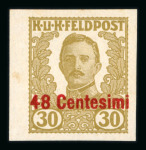 Stamp of Austria » Field Post Italy Austria Österreich Feldpost Italien 1918-19 NICHT VERAUSGABT
