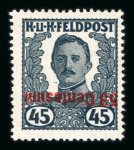 Stamp of Austria » Field Post Italy Austria Österreich Feldpost Italien 1918-19 NICHT VERAUSGABT