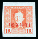 Stamp of Austria » Field Post Italy Austria Österreich Feldpost Italien 1918-19 NICHT VERAUSGABT