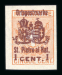 Stamp of Austria » Field Post Italy Local Delivery Austria Österreich Feldpost Italien 1918 Ortspostmarken
