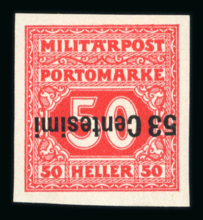 Stamp of Austria » Field Post Italy Austria Österreich Feldpost Italien 1918 Porto Proben