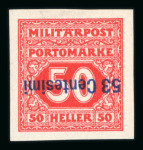 Stamp of Austria » Field Post Italy Austria Österreich Feldpost Italien 1918 Porto Proben