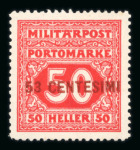 Stamp of Austria » Field Post Italy Austria Österreich Feldpost Italien 1918 Porto Proben