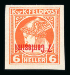 Stamp of Austria » Field Post Italy Austria Österreich Feldpost Italien 1918 Lot Zeitungsmarken Proben