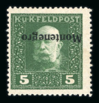Stamp of Austria » Field Post Montenegro Austria Österreich Feldpost Montenegro 1917