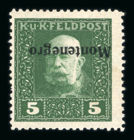 Stamp of Austria » Field Post Montenegro Austria Österreich Feldpost Montenegro 1917