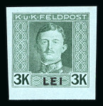 Stamp of Austria » Field Post Romania Austria Österreich Feldpost Rumänien 1917 Proben