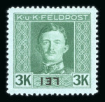 Stamp of Austria » Field Post Romania Austria Österreich Feldpost Rumänien 1917 Proben