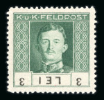 Stamp of Austria » Field Post Romania Austria Österreich Feldpost Rumänien 1918 Proben